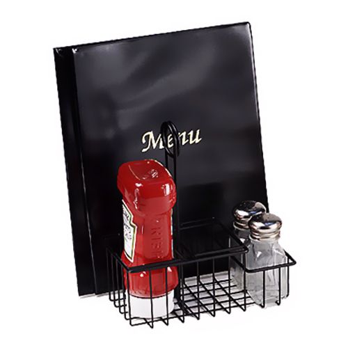 Clipper Mill Black 3-Compartment Wire Table Caddie