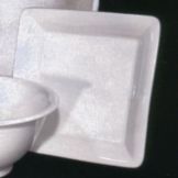 White Square Platter, 10"