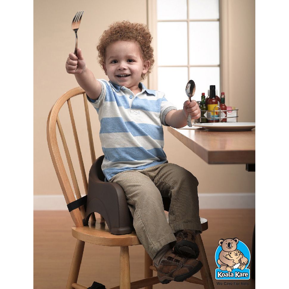 Koala Kare Brown Stackable Space-Saving Booster Seat