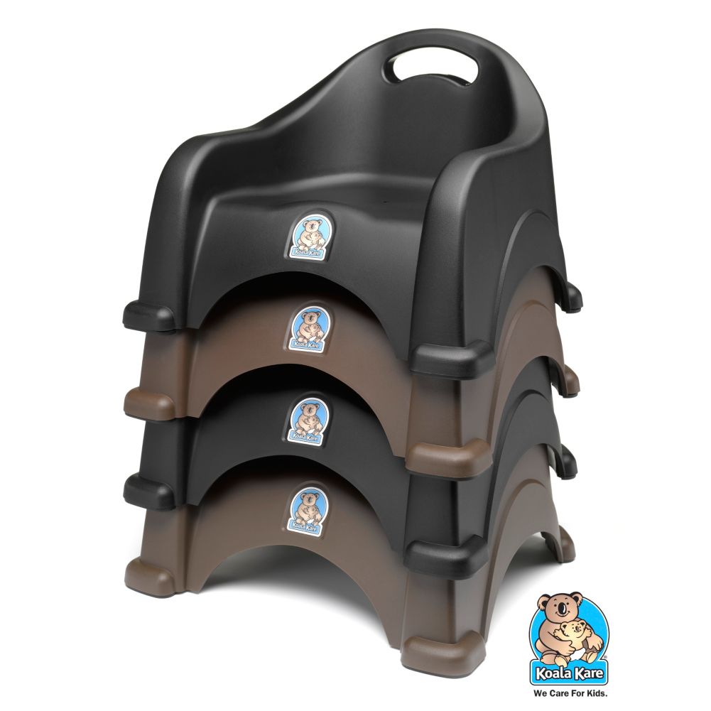 Koala Kare Black Stackable Space-Saving Booster Seat