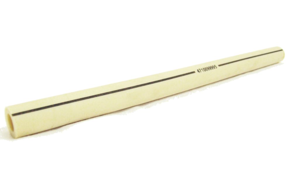 White Transfer Hose w/ Black Stripe