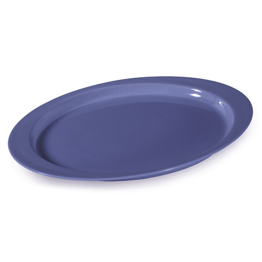 G.E.T. Diamond Mardi Gras&trade; Peacock Blue 14-3/4 In. Oval Platter