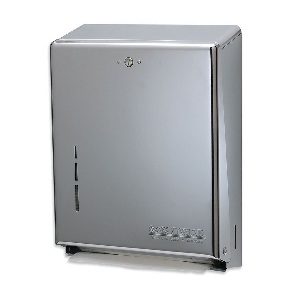 San Jamar&reg; Stainless Steel C-Fold/Multifold Towel Dispenser