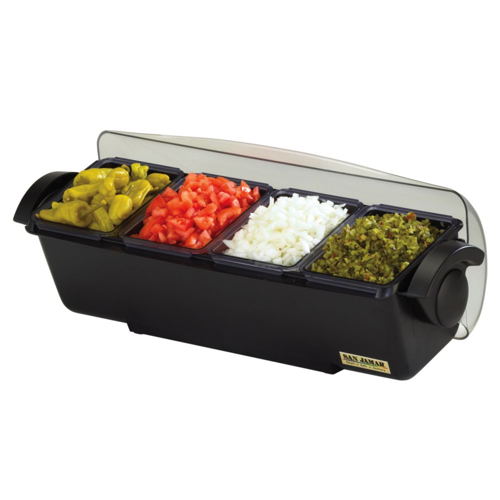 San Jamar&reg; The Dome&reg; Condiment Center