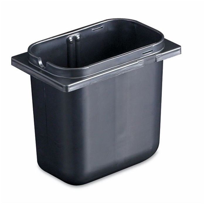 San Jamar&reg; 2.5 Quart Black Fountain Jar
