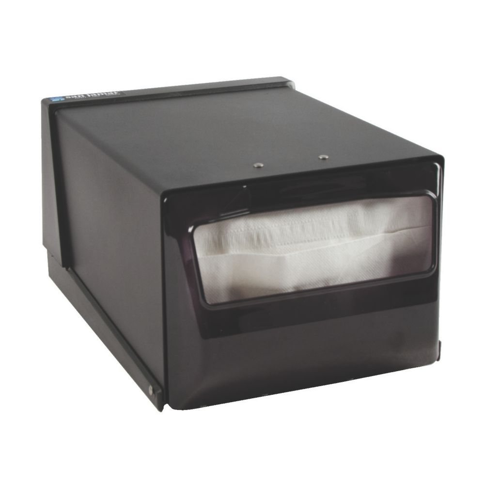 San Jamar&reg; Black Countertop Napkin Dispenser