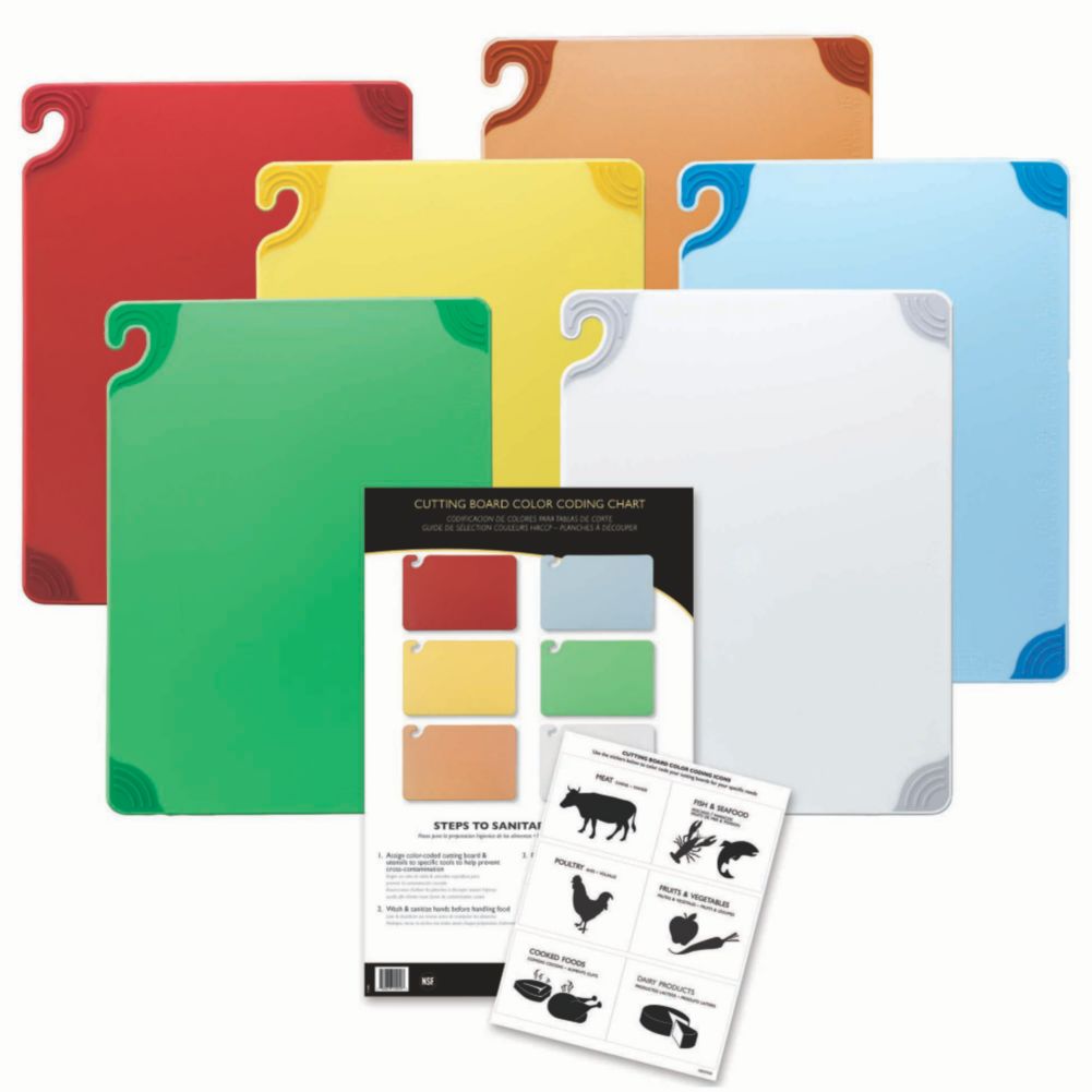 San Jamar&reg; Cut-N-Carry&reg; 15" x 20" Cutting Board Set