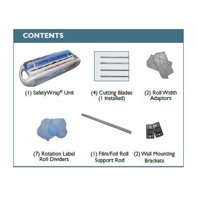 San Jamar&reg; Saf-T-Wrap&trade; Film/Foil Dispensing Station