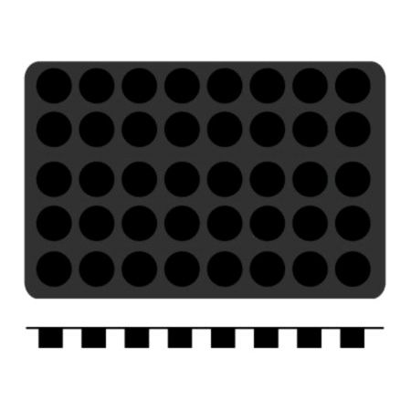 Demarle&reg; 40 Form Flexipan Small Muffin Mold