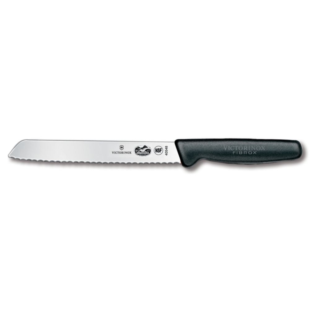 Victorinox Wavy Edge 7" Bread Knife with Black Fibrox&reg; Handle
