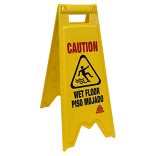 O-Cedar&reg; Plastic Bilingual Wet Floor Sign
