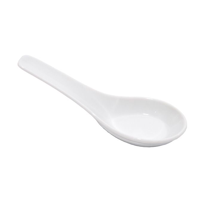 Town Food Service 0.66 Oz. White Ceramic Soup Spoon