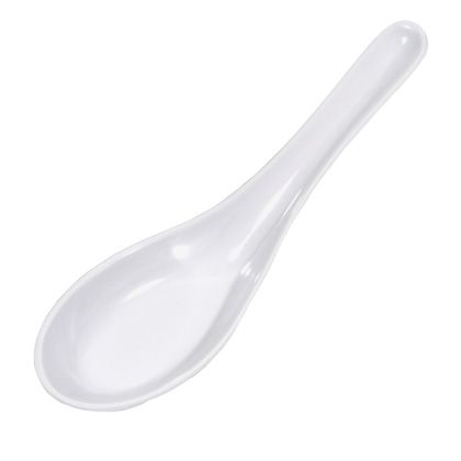 Town Food Service 1 Oz. White Melamine Soup Spoon