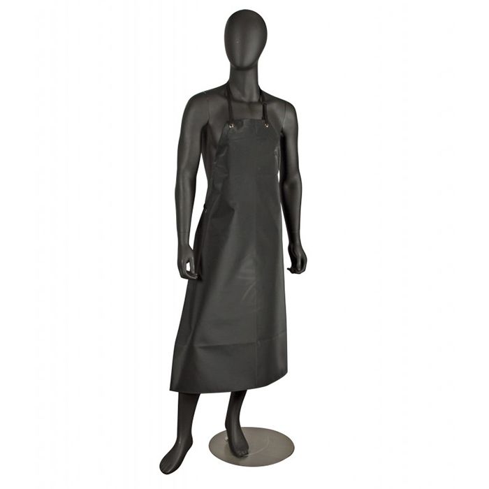 Chef Revival&reg; Black Neo-Flex Bib Apron
