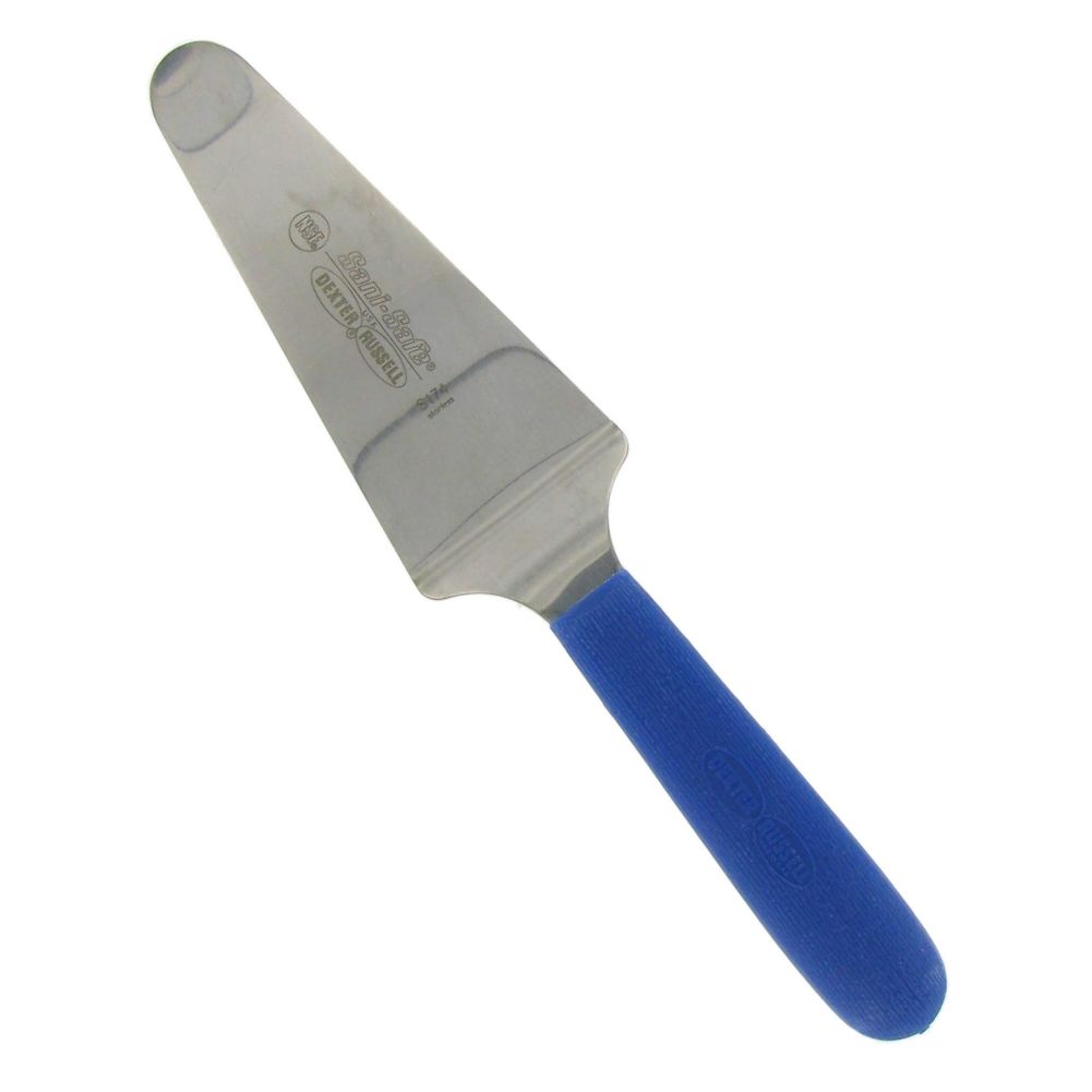 Dexter Russell Sani-Safe&reg; Blue Handle 4-1/2" Pie Knife