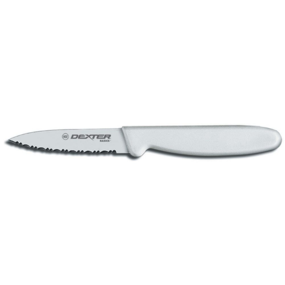 Dexter Russell Basics&reg; Scalloped 3-1/8" Tapered Paring Knife