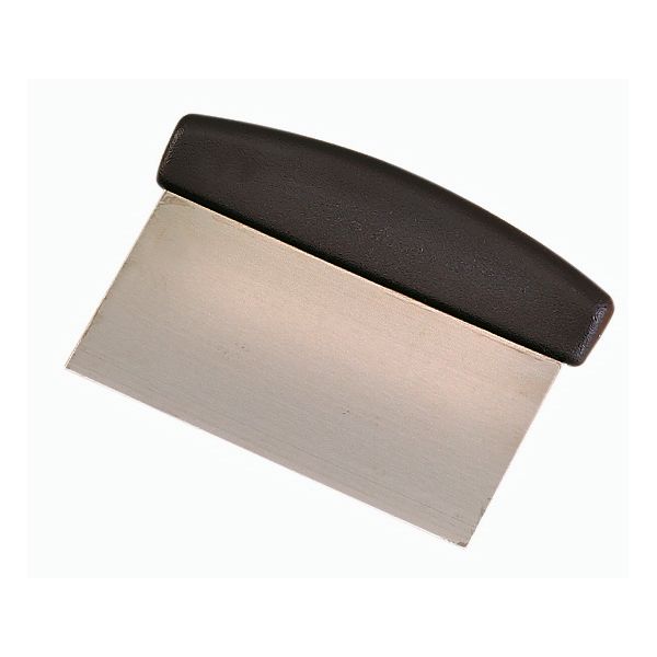 Browne Foodservice 4" x 6" Dough Scraper w/ Plastic Handle