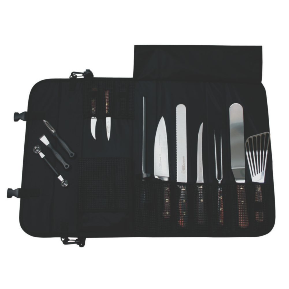 Dexter Russell Traditional&trade; Black 10-Piece Cutlery Case