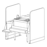 Perlick&reg; 42 X 32 Pass-Thru Cocktail Station with Dual Sinks