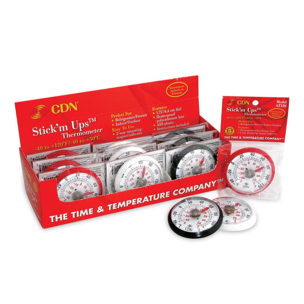 CDN&reg; Stick 'M Ups&trade; Indoor / Outdoor Thermometer