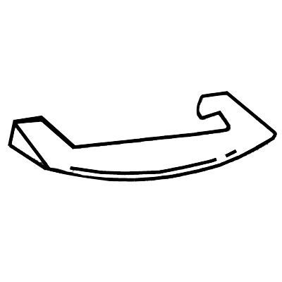Aluminum Drawer Pull For Batter Table & Pie Display