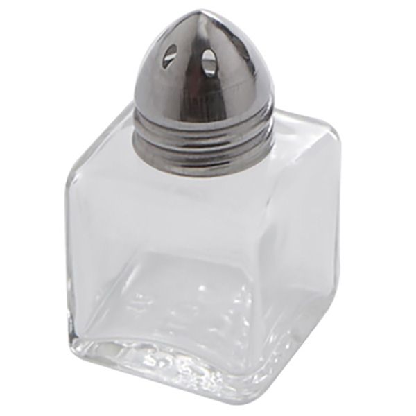 American Metalcraft Glass .5 oz Salt & Pepper Shaker w/ S/S Top