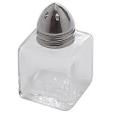 American Metalcraft Glass .5 oz Salt & Pepper Shaker w/ S/S Top