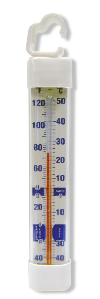 Cooper Atkins -40-120F Glass Tube Refrigerator / Freezer Thermometer
