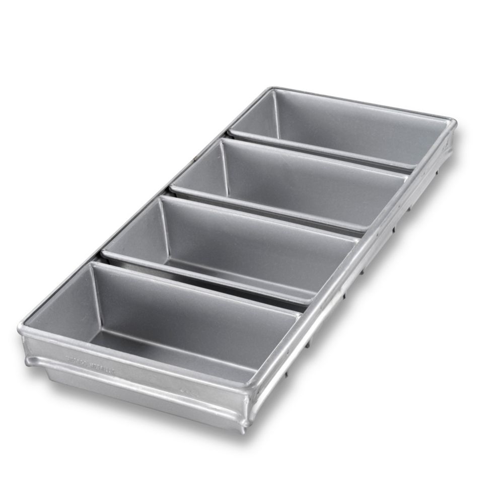 Chicago Metallic Bakeware Steel 4-Strap Loaf Pan w/ Bake Prep and Glaze