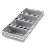 Chicago Metallic Bakeware Steel 4-Strap Loaf Pan w/ Bake Prep and Glaze