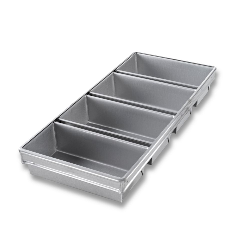 Chicago Metallic Bakeware Steel 4-Strap 10" Bread Pans w/ Glaze