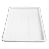 White Plastic Platter, 12-5/8" x 30-3/16" x 7/8"
