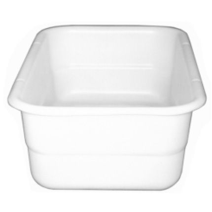 White Standard Plastic Lug, 15-1/2" x 26-1/2" x 8"