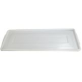 White Plastic Platter, 10-9/16" x 30-3/16" x 7/8"