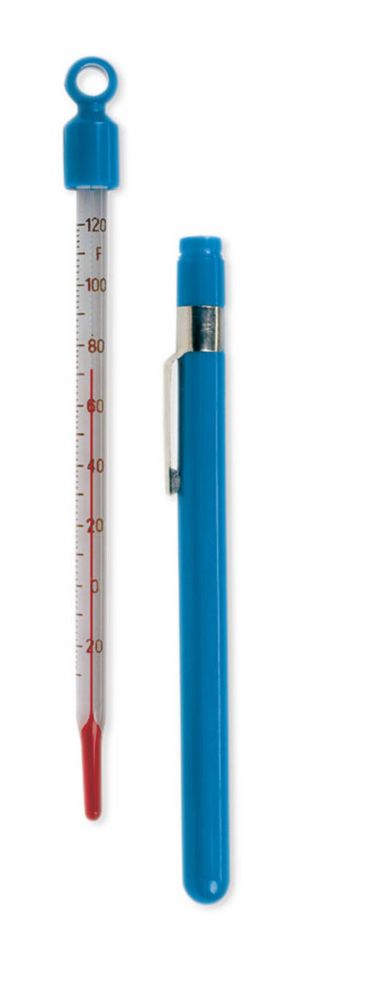 Cooper Atkins 0-220&deg;F Glass Stick Thermometer w/ Case
