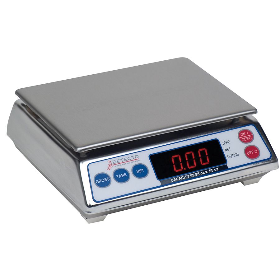 Detecto&reg; S/S All-Purpose 8 Lb Digital Scale