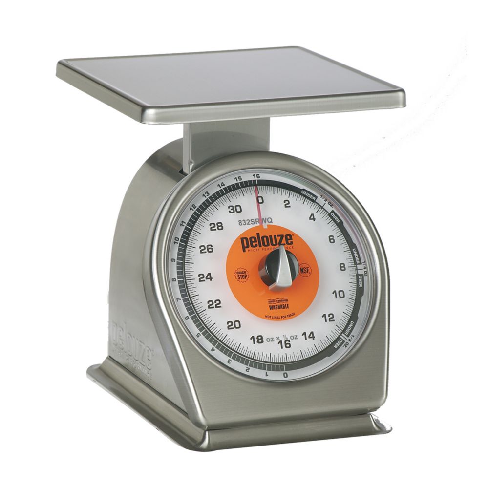 Pelouze Dishwasher Safe 32 oz Portion Scale w/ Quick Stop