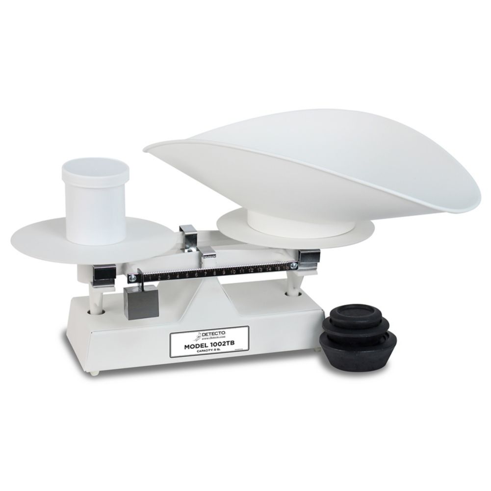 Detecto Baked Enamel 8 lb Baker Dough Scale w/ Scoop