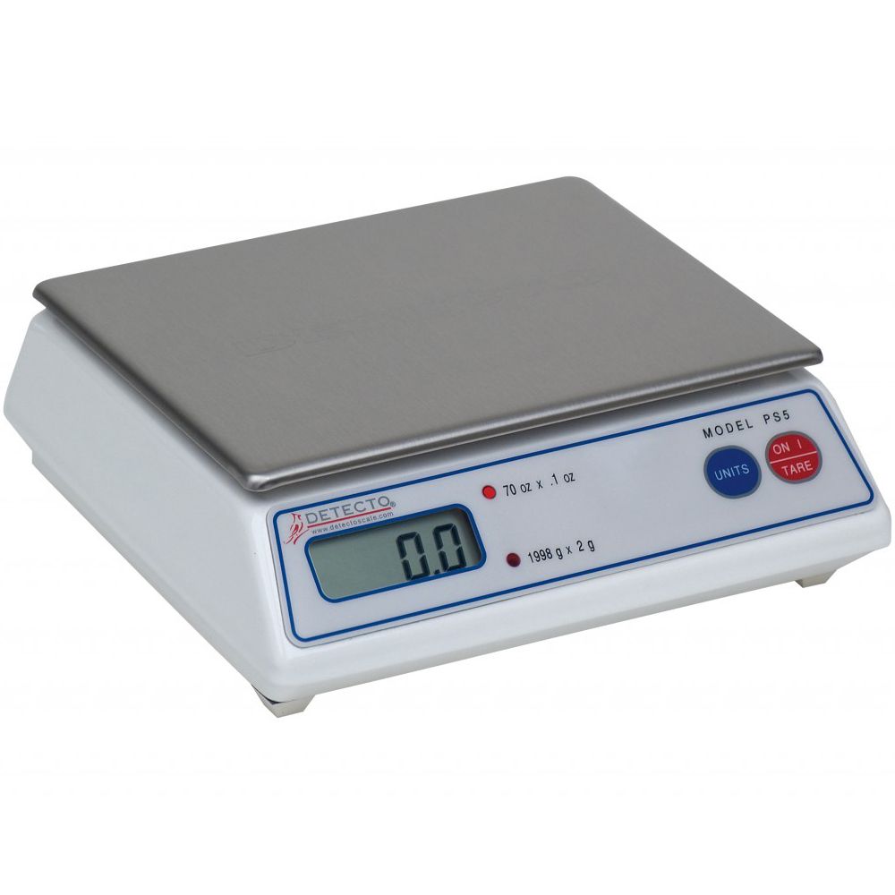 Detecto&reg; Digital Portion Lb. Scale w/ S/S Platter