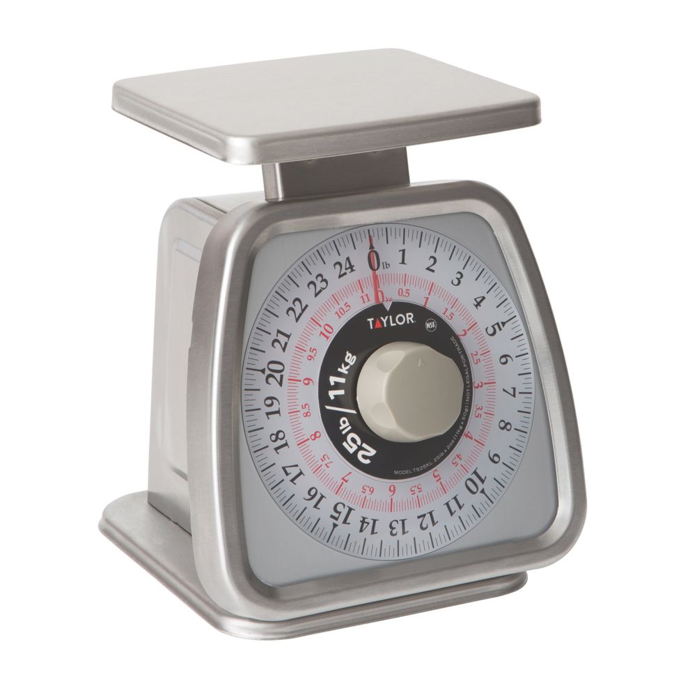 Taylor&reg; S/S 25 lb Rotating Dial Portion Scale