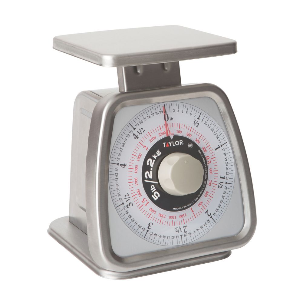 Taylor&reg; S/S 5 lb Rotating Dial Portion Scale