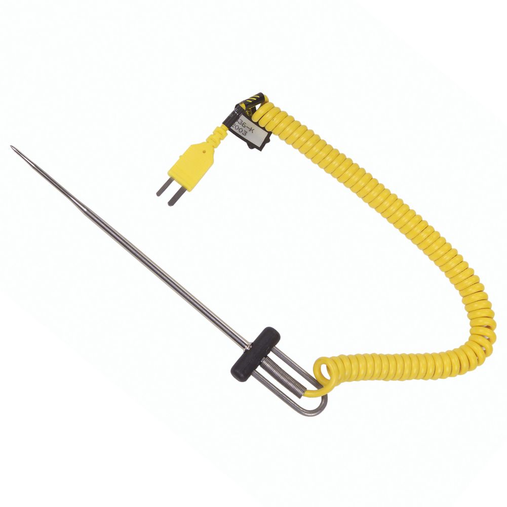 Cooper Atkins Type T 6" DuraNeedle Probe w/ Coiled Cable