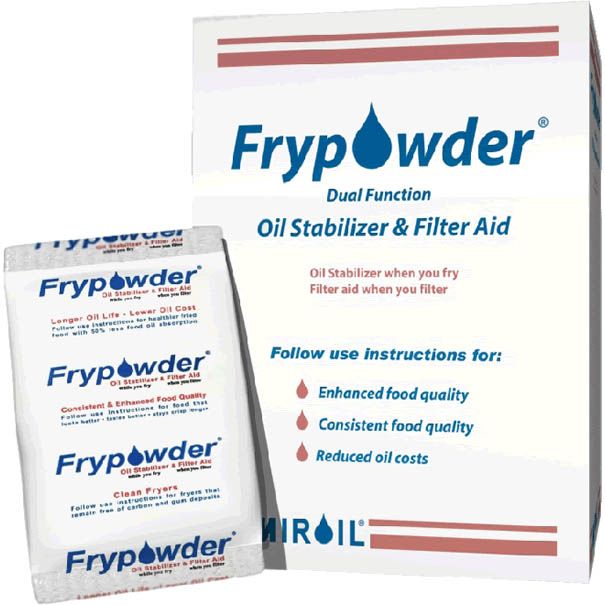 Miroil Filter Fry Powder 72 per Case  Portion Packs