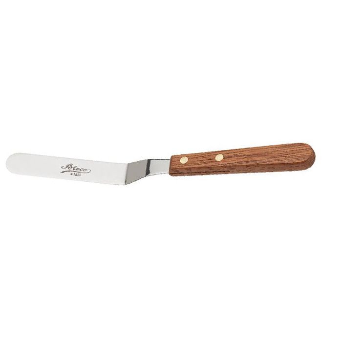Ateco Small S/S 8" Offset Spatula w/ Wood Handle