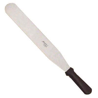 Ateco Straight S/S 19-1/4" Ultra Spatula w/ Black Plastic Handle