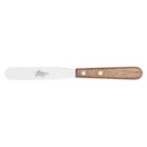 Ateco Small S/S 4-1/4" Offset Spatula w/ Wood Handle