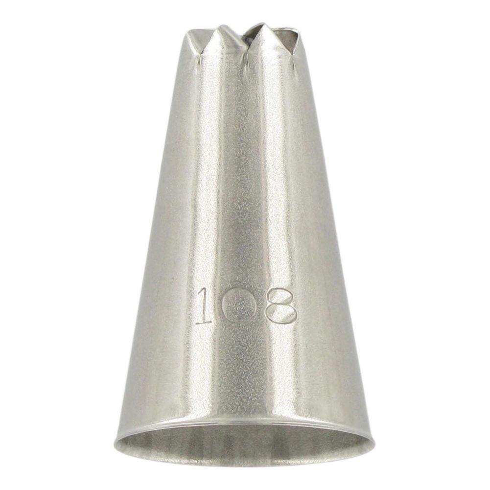Ateco 8-Point Swirled Flower Decorating Pastry Tip #108