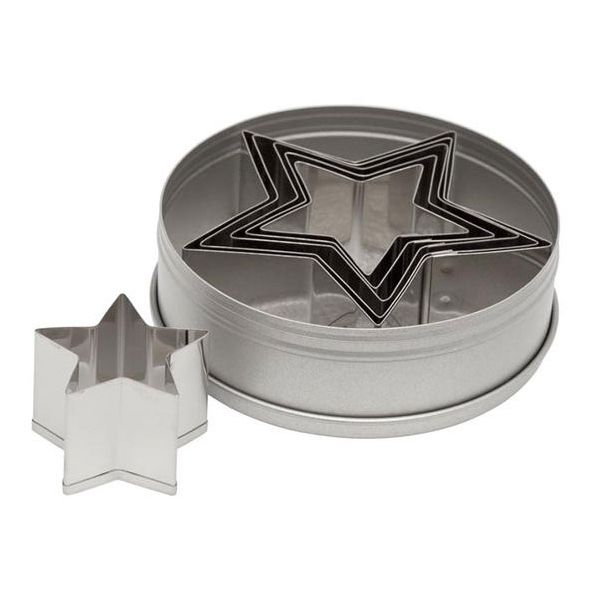 Ateco Plain Edge 6-Piece Star Shaped Cutter Set