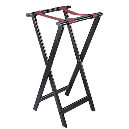 Adcraft&reg; 33-1/4" Mahogany Finish Hardwood Tray Stand