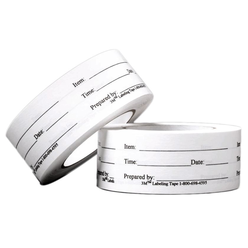Foodservice Printed Label Tape, 1.89 x 2.17